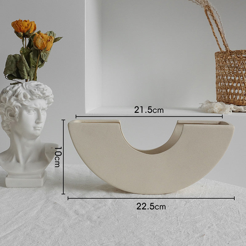 Nordic Ceramic Flower Vase Ornaments Art Vase