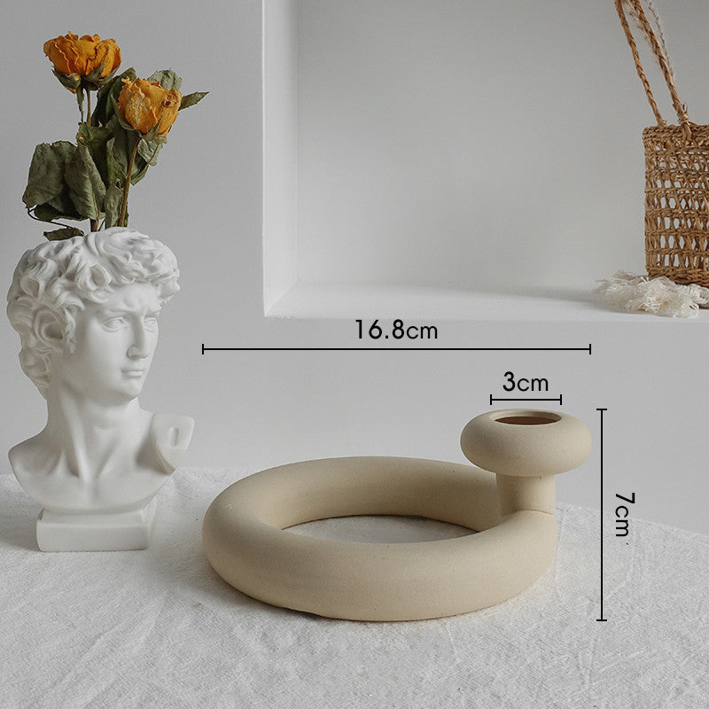 Nordic Ceramic Flower Vase Ornaments Art Vase