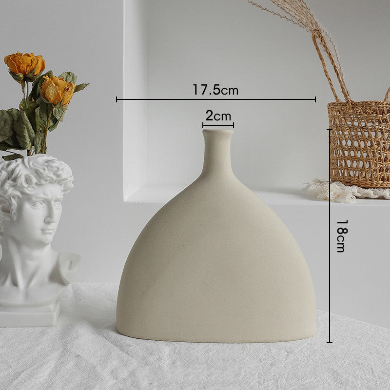Nordic Ceramic Flower Vase Ornaments Art Vase