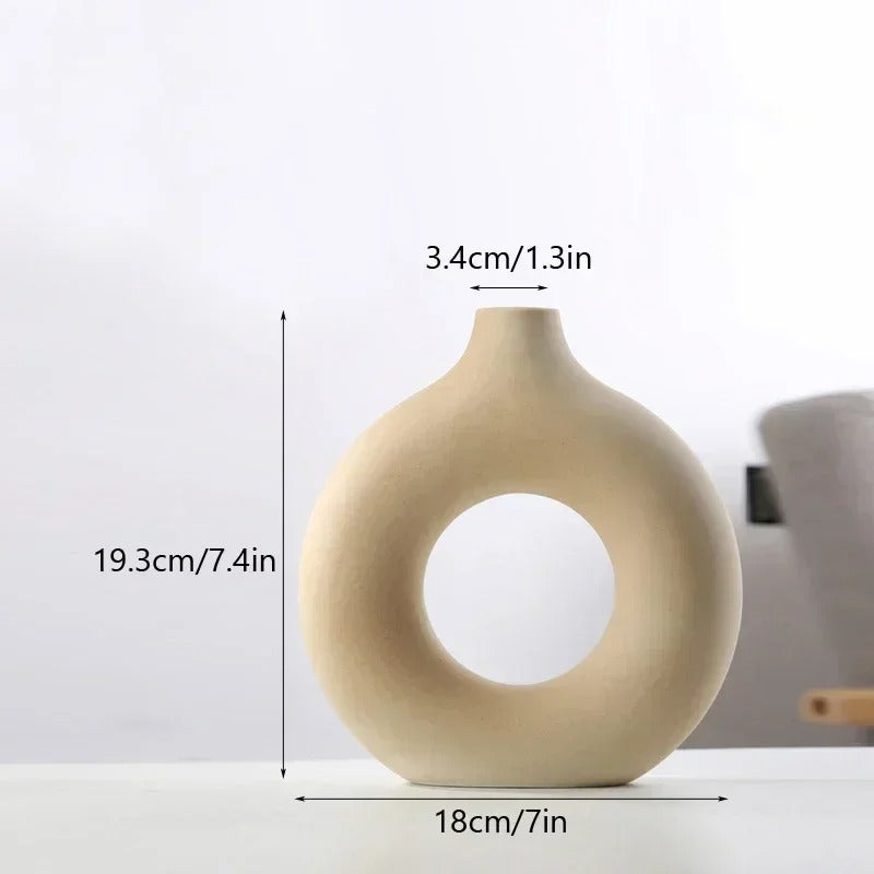"Donuts" Ceramic Vase – Uniquely Stylish and Functional