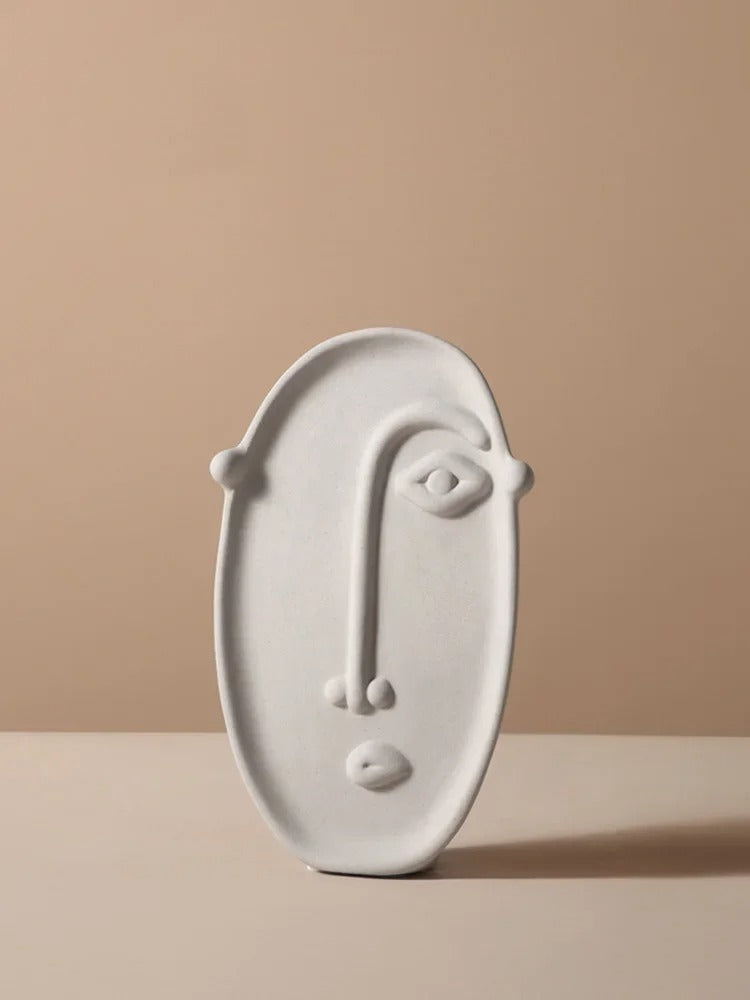 Nordic Picasso Creative Ceramic Face Vase – Artistic Elegance for Your Home