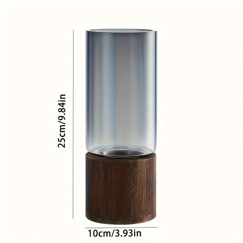 Retro Primary Color Creative Glass Vase