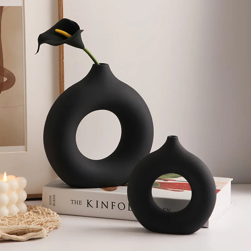 "Donuts" Ceramic Vase – Uniquely Stylish and Functional