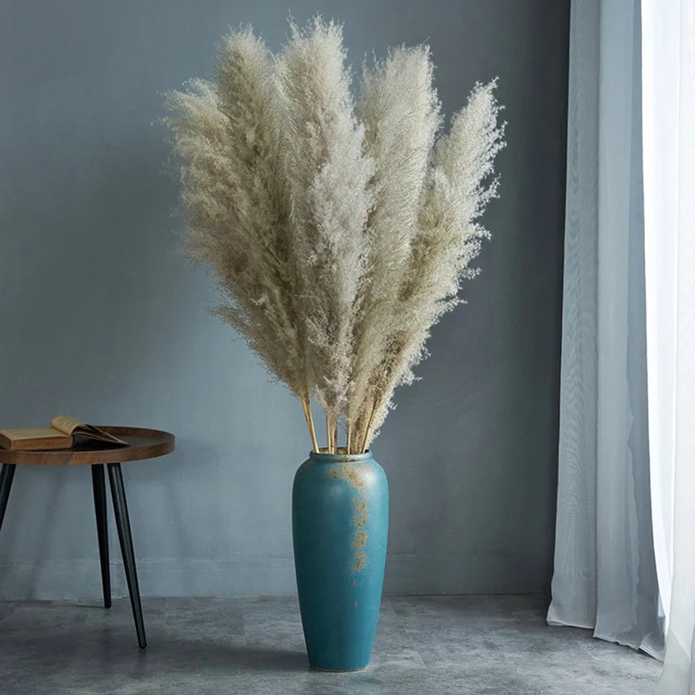 Large Natural Dried Pampas Grass Flowers Bouquet Home Decor