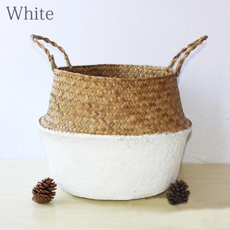 Straw Weaving Flower Plant Pot Basket