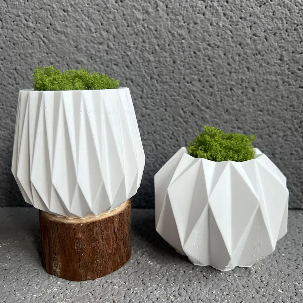 Silicone Mold DIY Geometric Shape Flower Pot Candle Jar Home Decor
