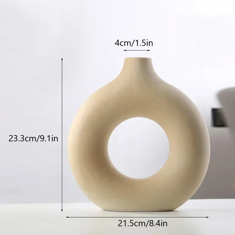 "Donuts" Ceramic Vase – Uniquely Stylish and Functional