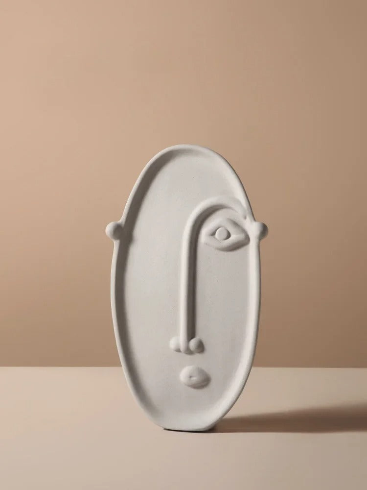 Nordic Picasso Creative Ceramic Face Vase – Artistic Elegance for Your Home