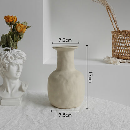 Nordic Ceramic Flower Vase Ornaments Art Vase