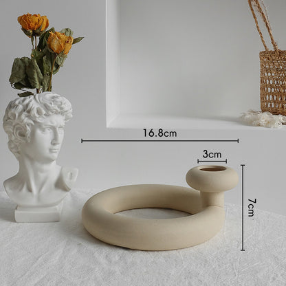 Nordic Ceramic Flower Vase Ornaments Art Vase