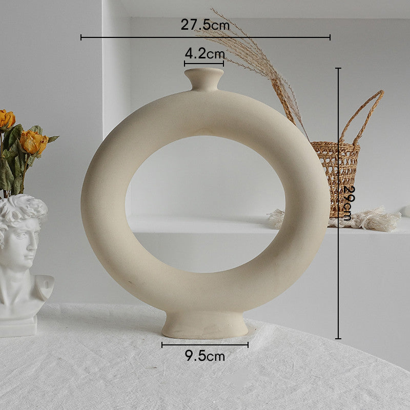 Nordic Ceramic Flower Vase Ornaments Art Vase