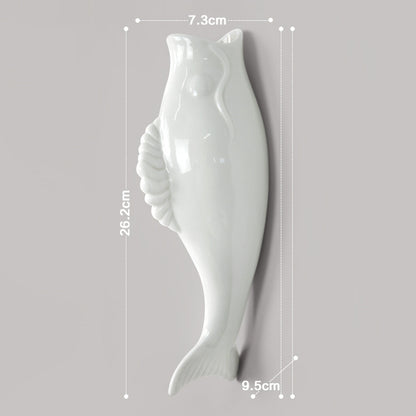 Creative Wall Ceramic Goldfish Wall Hanging Three-Dimensional Vase