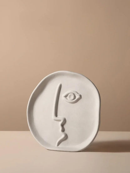 Nordic Picasso Creative Ceramic Face Vase – Artistic Elegance for Your Home