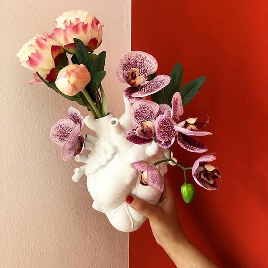 Heart Sculpture Plant Pot For Home Decor