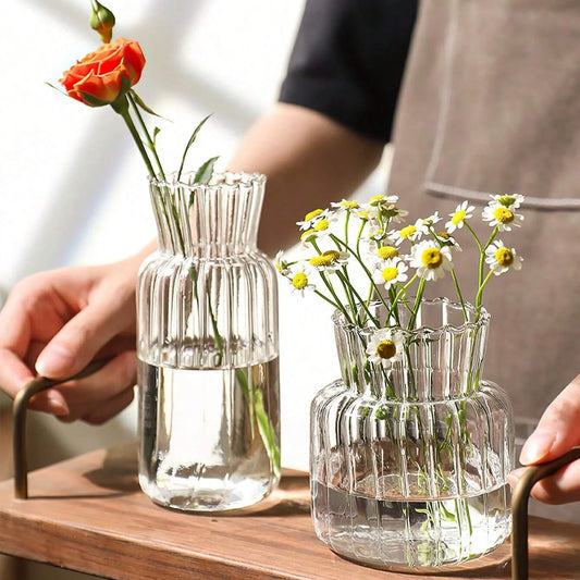Hydroponic Glass Flower Arrangement Container Vase Table Decor