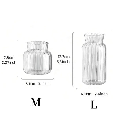 Hydroponic Glass Flower Arrangement Container Vase Table Decor