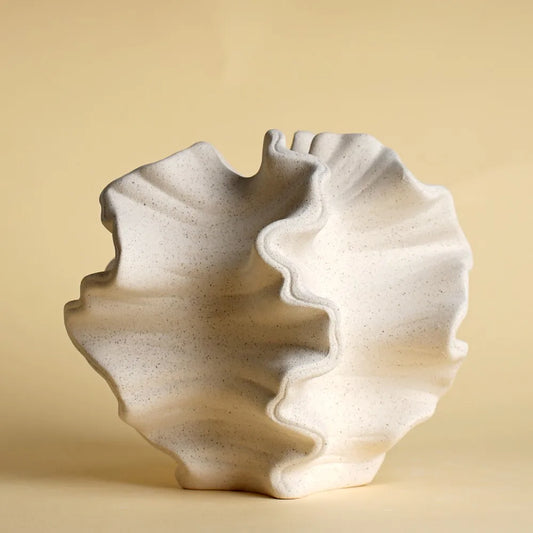 Ceramic Coral Nordic Container for Flower Pampas Grass