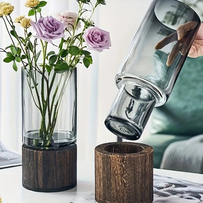 Retro Primary Color Creative Glass Vase