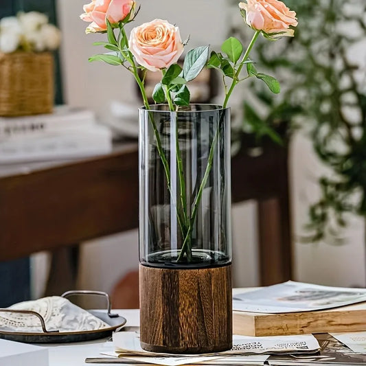 Retro Primary Color Creative Glass Vase